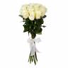 Из 9 элитных белых роз 70 см